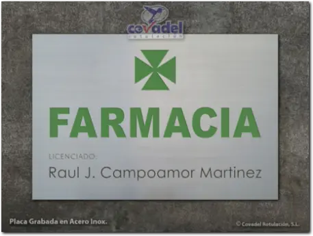 Placa para Farmacia