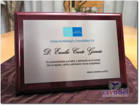 Placas Conmemorativas Aniversarios, Homenajes, Jubilaciones, Agradecimientos, Reconocimientos