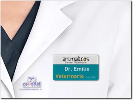 Placas Identificativas para Veterinarios