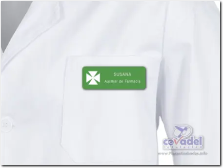 Placas identificativas de farmacéutico