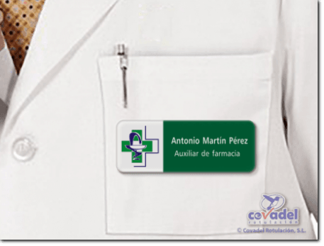 Placa Identificación Personal Farmacia