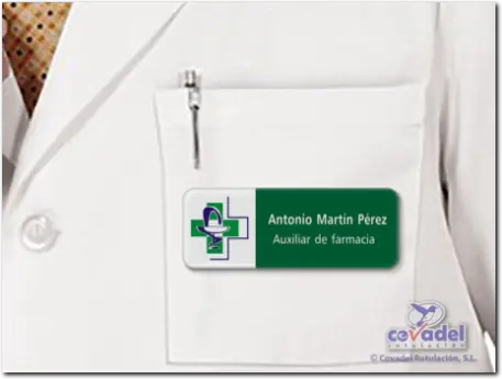 Placa Identificación Personal Farmacia