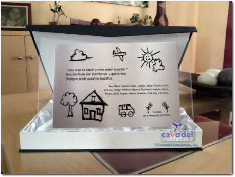 Placa Conmemorativa para Regalar a Profesores