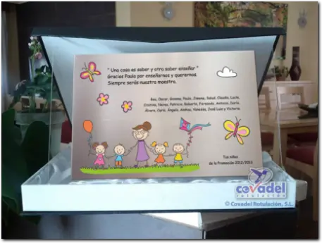 Placa Conmemorativa para Regalar a Profesores